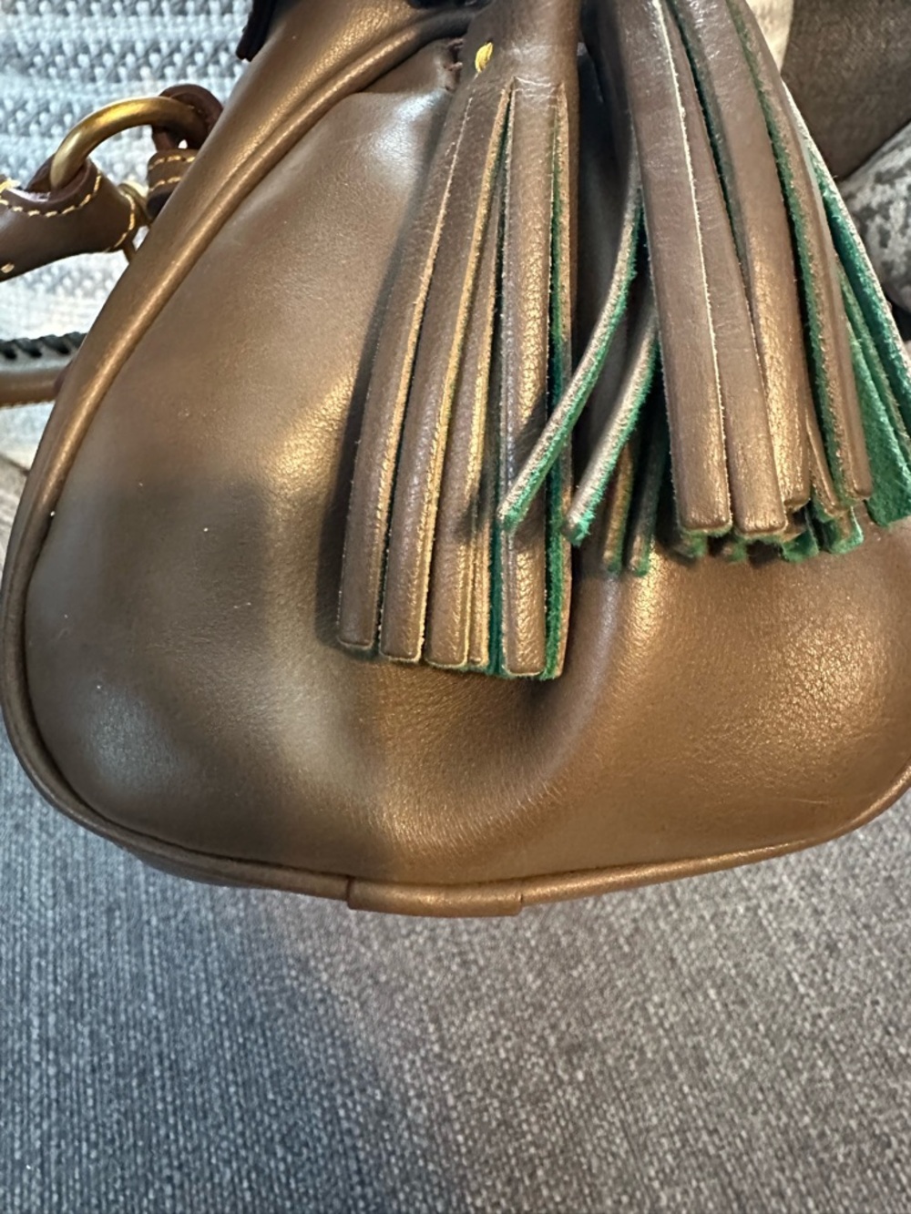 Dooney & Bourke Florentine Satchel in color Elephant - Will Include Chain - Picture 6 of 8